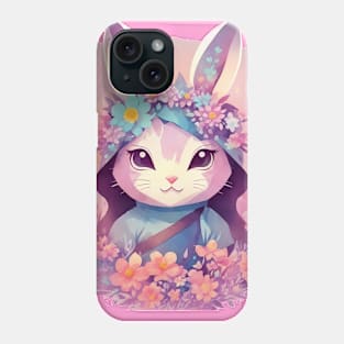 Cute Floral Ninja Rabbit Phone Case