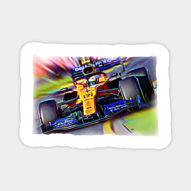 Lando on the racetrack Magnet by DeVerviers