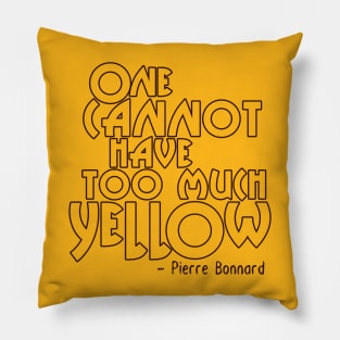 Too Much Yellow // Pierre Bonnard Pillow