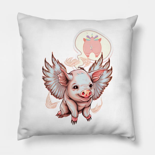 I Love Pig Butts And I Cannot Lie Pillow by Life2LiveDesign