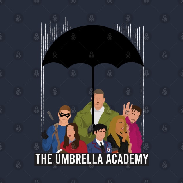 Umbrella Academy Minimalist by Bruno.Artist 