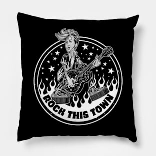 Rock This Town Pillow