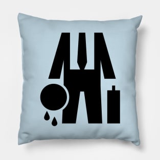 Decapitated Businessman Pillow