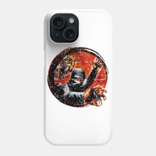 Tiger Ninja Strike Kung Fu Vintage Phone Case