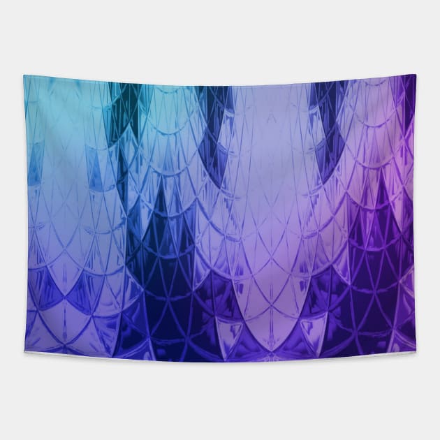 Ombre Stained Glass Window Tapestry by Moon Art