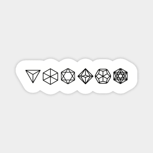 Geometric Minimalist RPG Dice Magnet