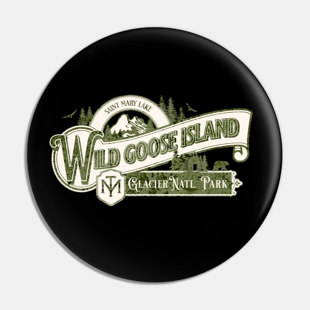 Wild Goose Island, Glacier National Park Pin by Farm Road Mercantile 