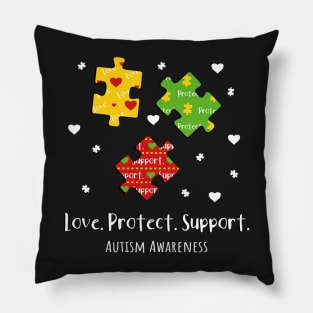 Autism Awareness Puzzles Protect Pillow