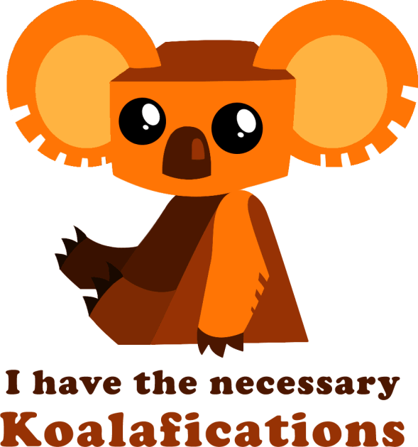 Necessary Koalafications Kids T-Shirt by mariamar