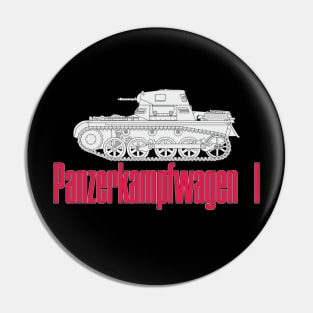 German light tank Pz-I Pin