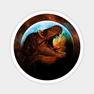 Tyrannosaurus Moon Magnet