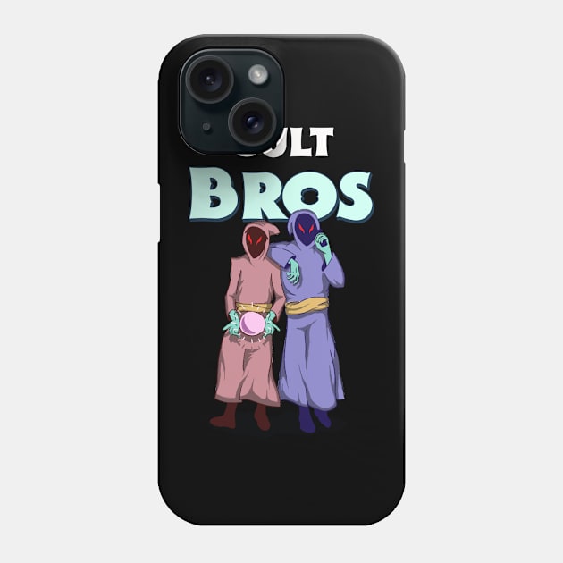 Cult Cultist Bros Besties Best Friend Funny Occult spooky season Phone Case by Tip Top Tee's