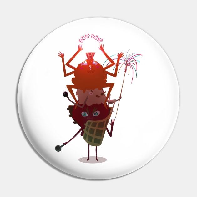 boss fight Pin by Broutille