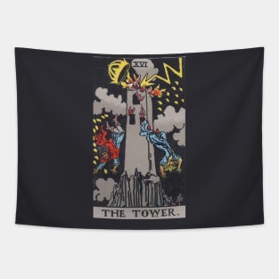 Tarot Deck - Major Arcana - XVI - The Tower Tapestry