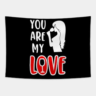 You Are My Love, Valentine's Day Wine Gift Idea Tapestry