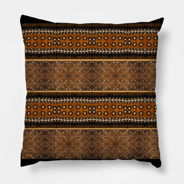 African Mud Cloth Pillow by asaiphoto