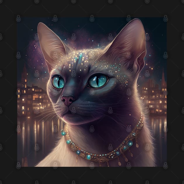 Shimmering Burmese Cat Goddess by Enchanted Reverie