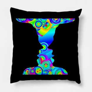 Optical illusion Psychedelic Pillow