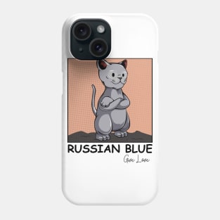 Russian Blue Cat Phone Case