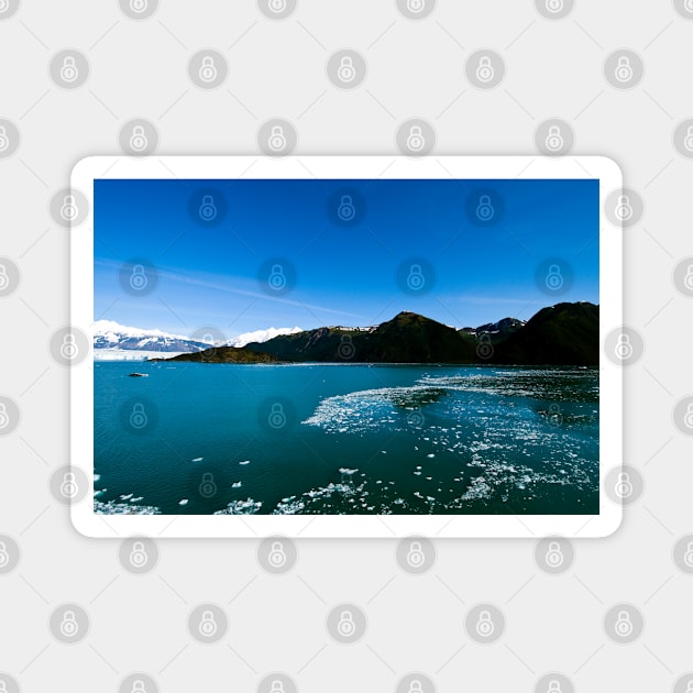 Hubbard Glacier, Disenchantment Bay, Alaska, USA Magnet by JeanKellyPhoto