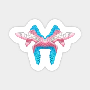 Trans Pride Angel Wings Magnet