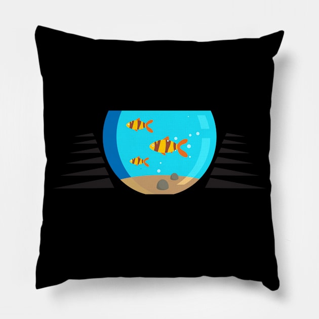 Aquarist aquarium aquariums aquaristic ornamental fish gift Pillow by SpruchBastler