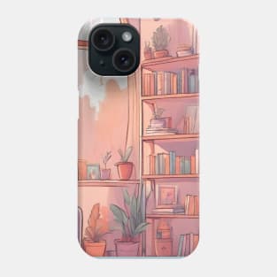 Pink Cozy Study Room Phone Case