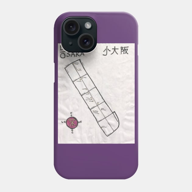 Little Osaka Phone Case by PendersleighAndSonsCartography