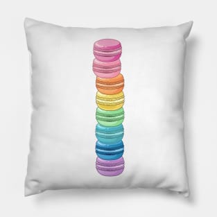 Rainbow Macaron Stack Pillow