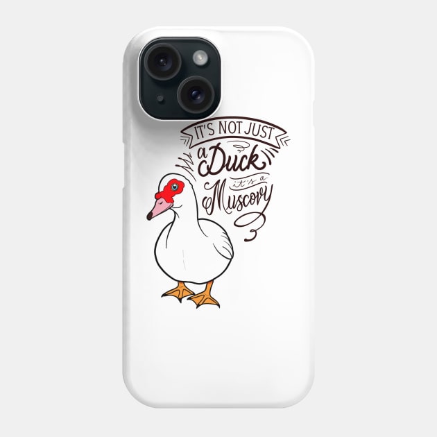 It’s not just a duck, it’s a Muscovy Phone Case by Jurassic Ink