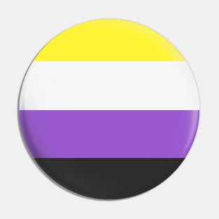 non binary flag Pin