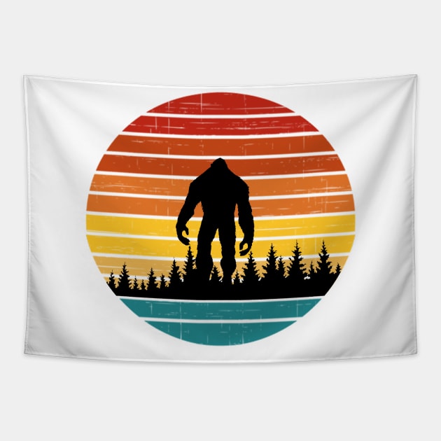 Yeti Sasquatch Tapestry by GreenGuyTeesStore