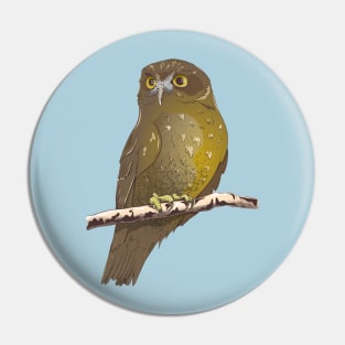 Ruru Morepork Pin