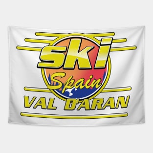 val d'aran spain to ski logo Tapestry