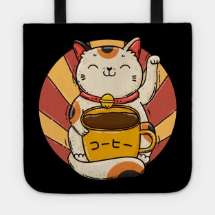 Coffee Maneki Neko Tote