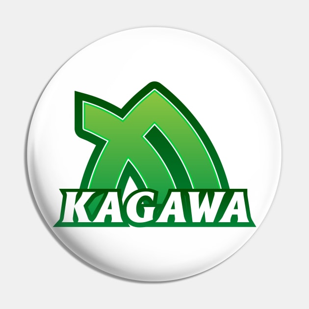 Kagawa Prefecture Japanese Symbol Pin by PsychicCat