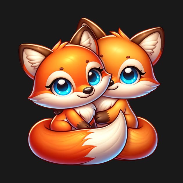 Fox Best Friends - Fox Couple by FoxSplatter