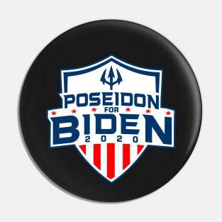 Poseidon for Biden - anti trump- trump boat sank Pin