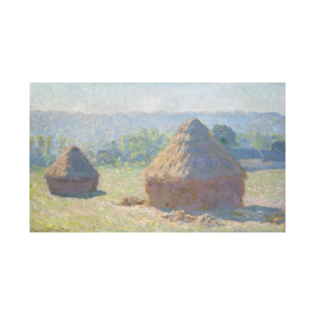 Haystacks, End of Summer by Claude Monet by Classic Art Stall