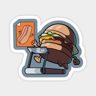 Run Burger Run Magnet