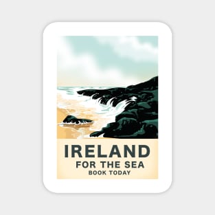 Ireland "For the Sea" vintage travel poster Magnet