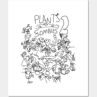 Plants Vs Zombies Game Poster Diamond Painting 