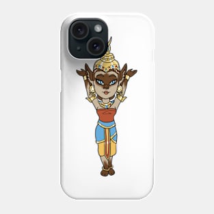 Siamese Cat Thai Dancer Girl CHIBI SD MONSTER GIRLS Series I Phone Case