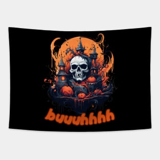 Buuhhhh-Halloween Haunt Tapestry