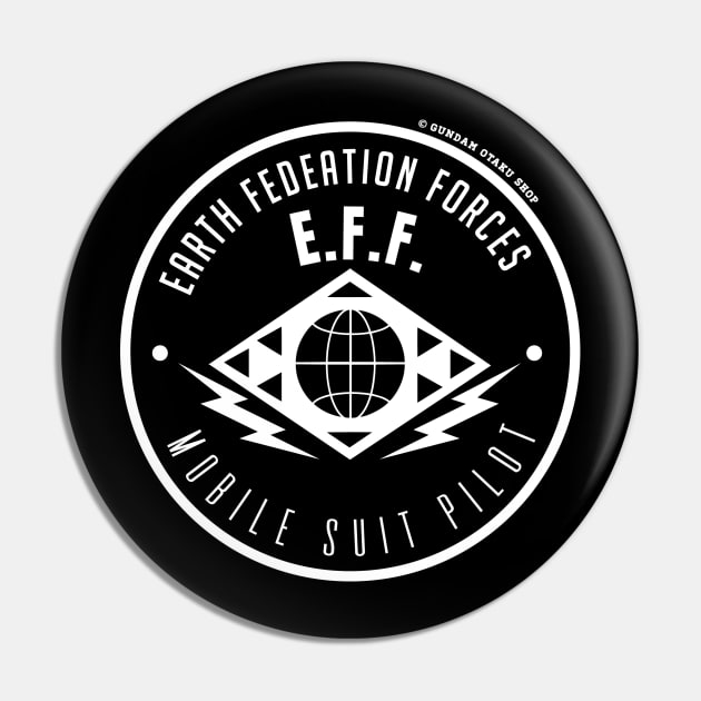 Earth Federation Ace Badge V2 Pin by Gundam Otaku Shop