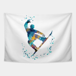 Male snowboarder, Tapestry