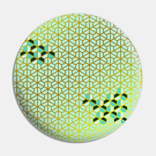 Hexagonal stunning geometric pattern: Bishamon Kikko Pin