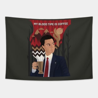 My Blood Type is Coffee - Coffee Design Tapestry