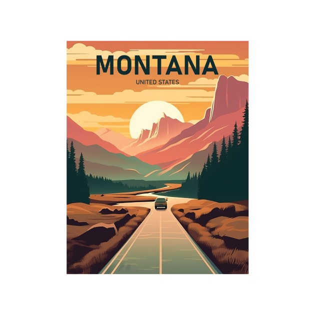 MONTANA by MarkedArtPrints