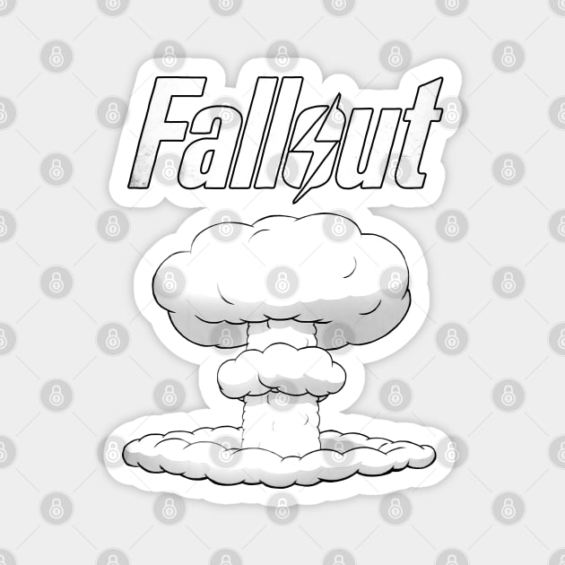 Fallout - mushroom Cloud Magnet by Buff Geeks Art